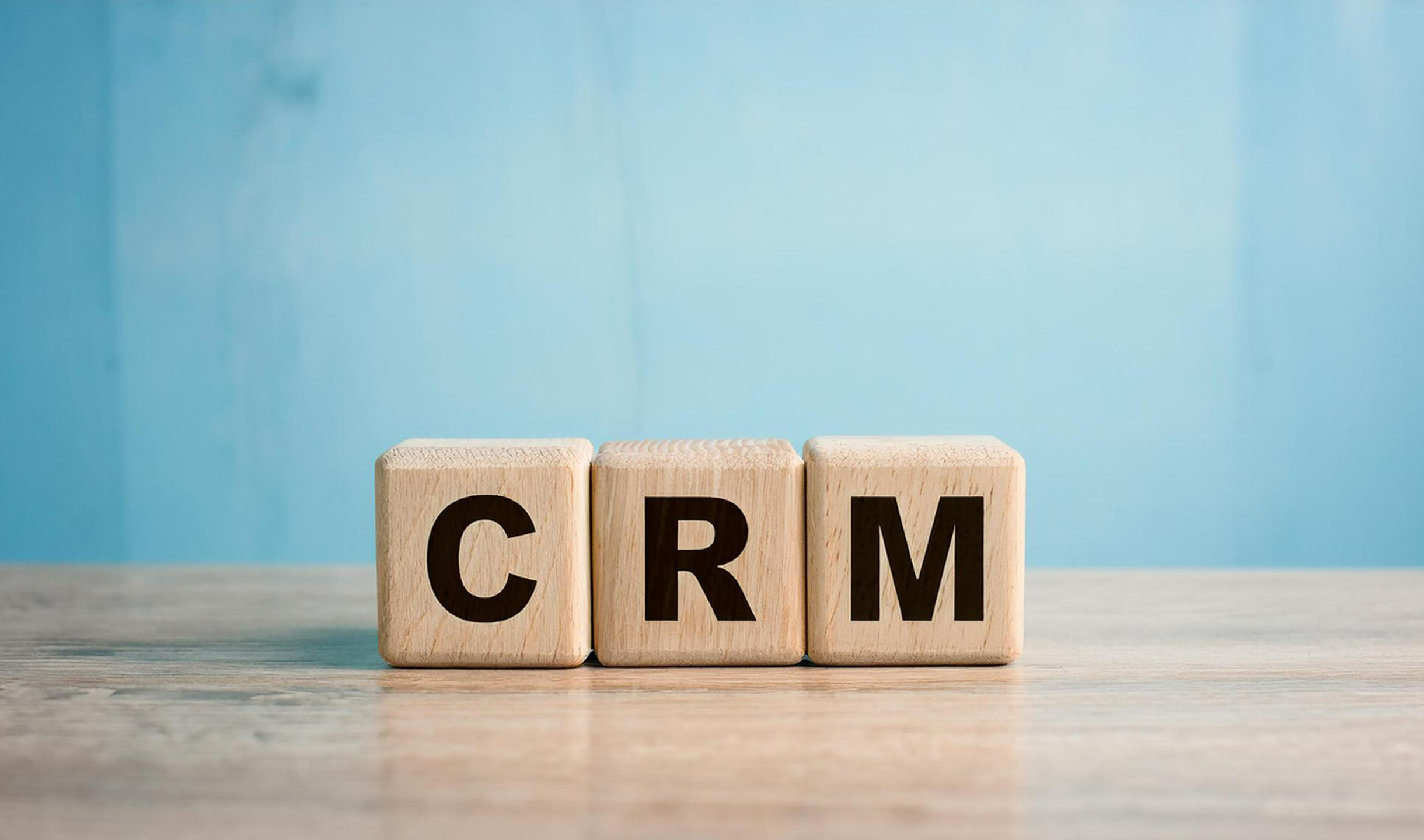 CRM을 우드 블록으로 형상화한 모습.